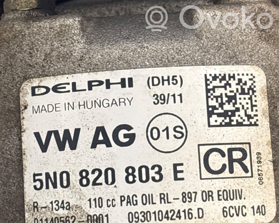 Volkswagen PASSAT B7 Compressore aria condizionata (A/C) (pompa) 