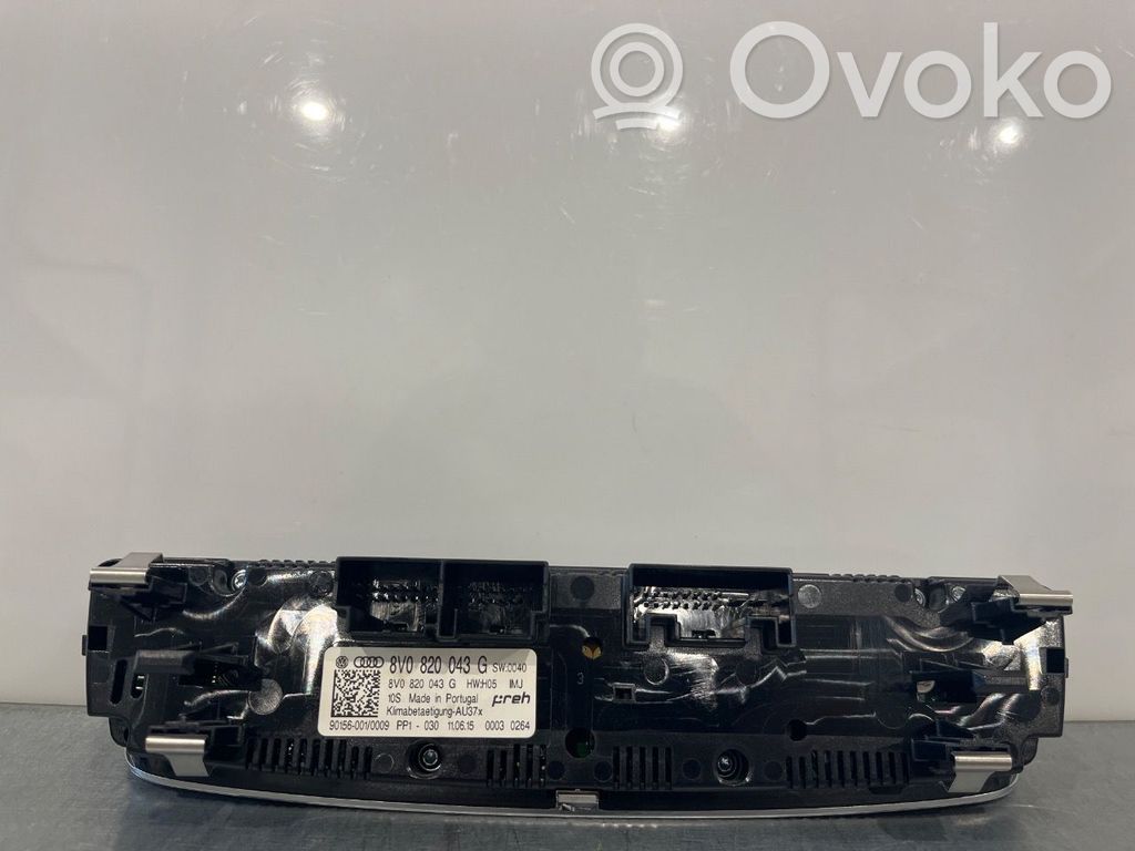 Audi A3 S3 8V Console centrale, commande chauffage/clim 