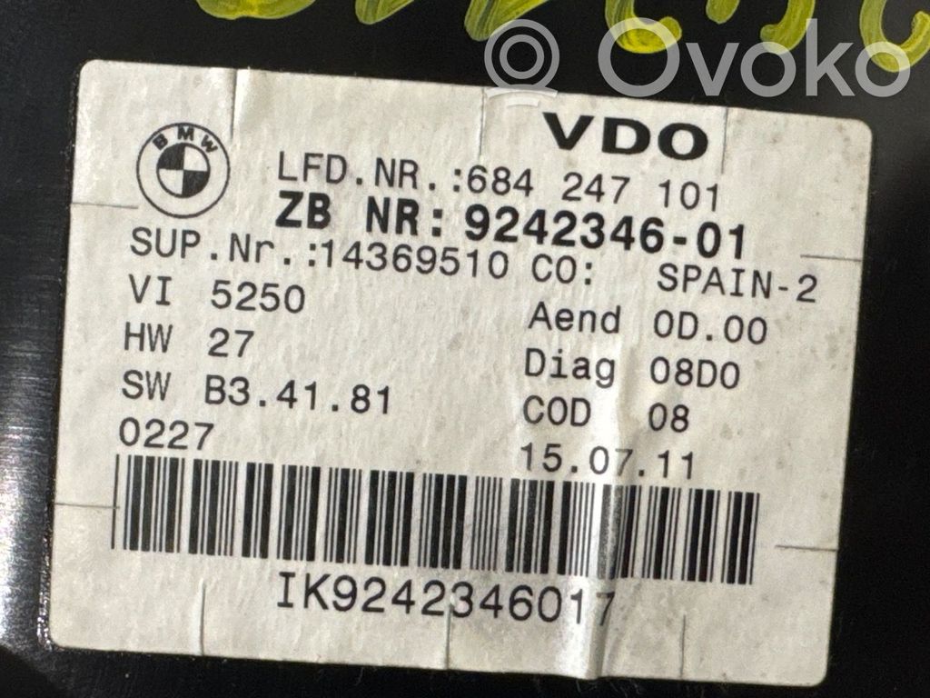 BMW 3 E90 E91 Tachimetro (quadro strumenti) 