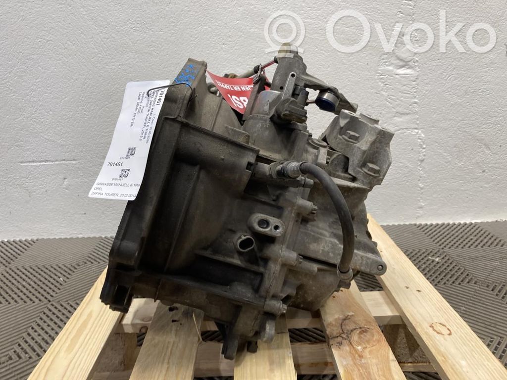 Opel Zafira C Manualna 6-biegowa skrzynia biegów 