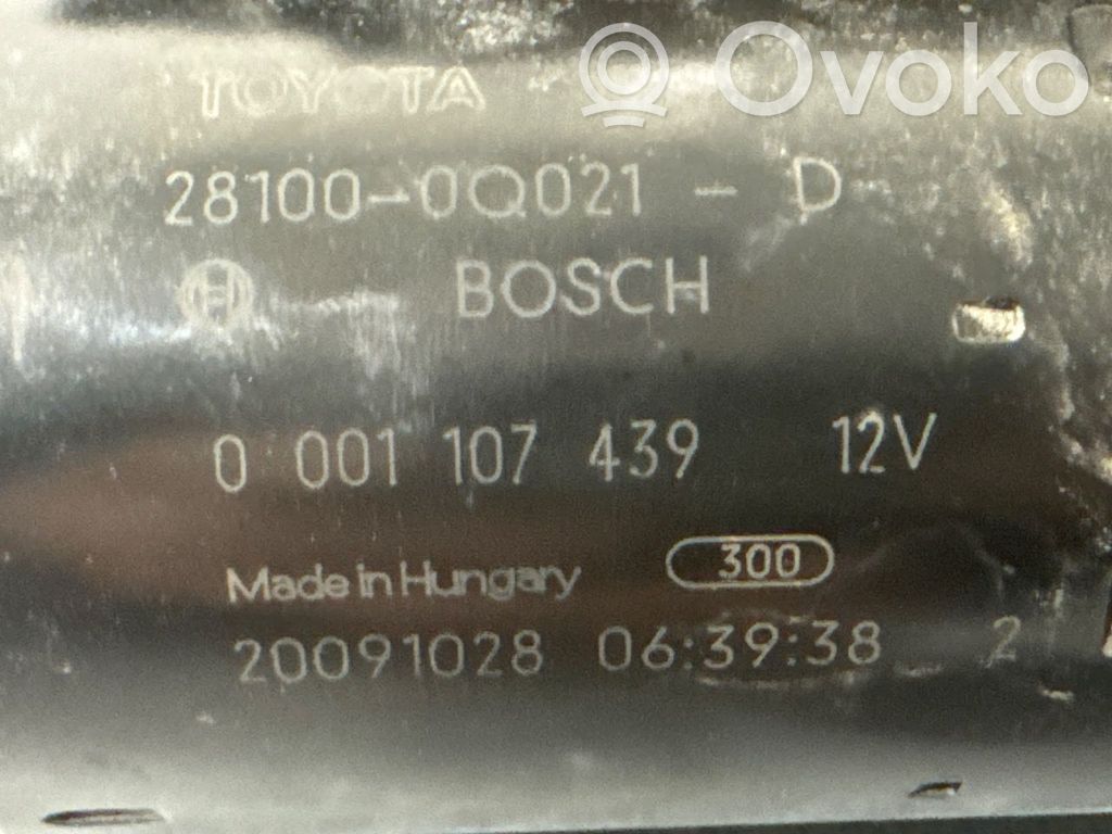 Toyota Aygo AB10 Démarreur 
