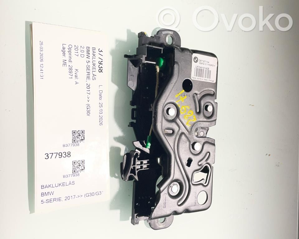 BMW 5 G30 G31 G38 Tailgate lock latch 