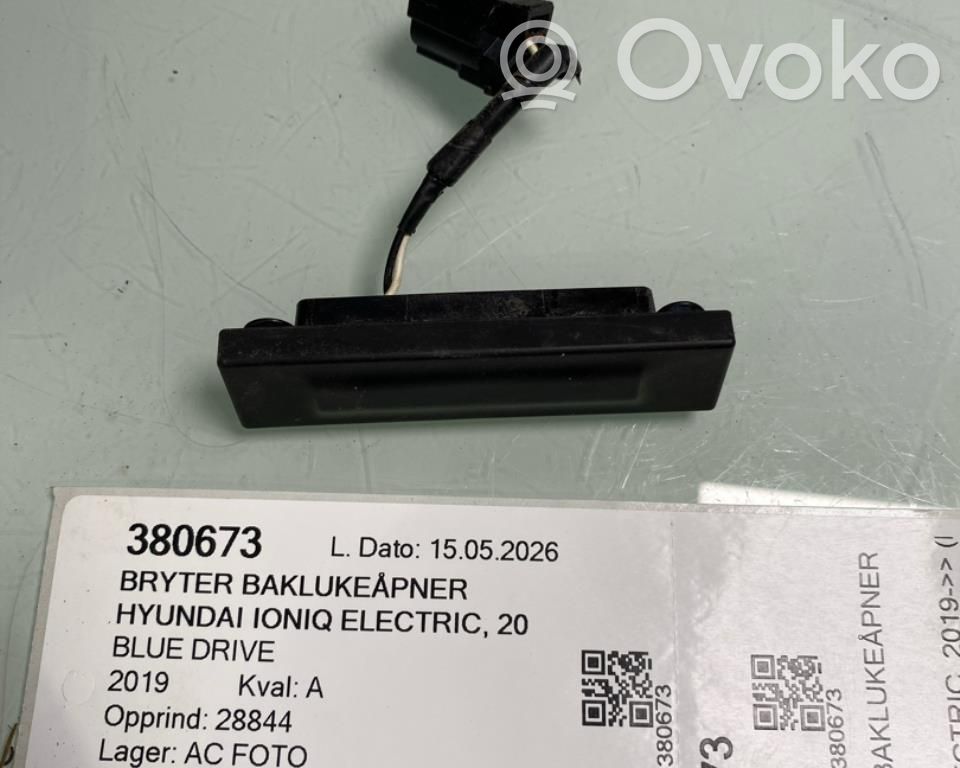 Hyundai Ioniq Przełącznik / Przycisk otwierania klapy bagażnika 
