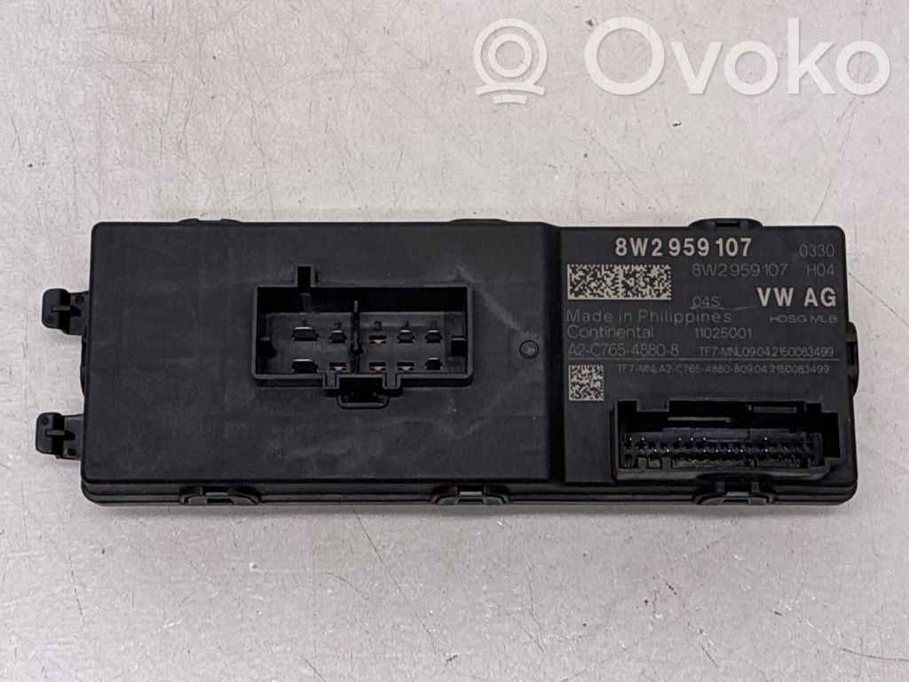 Unité de commande / module de hayon   8W2959107,8W2959107