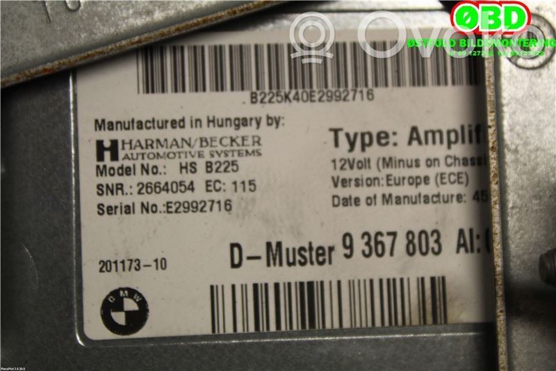 Wzmacniacz audio   65126836346,9367803,9367803,65125A41CD8,65126836346,9367803