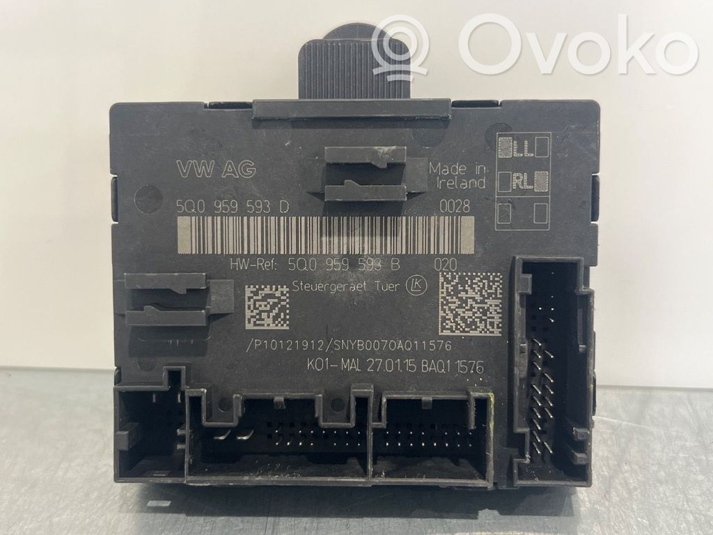 Door control unit/module   5Q0959593D,5Q0959593D,5Q0959593D,5Q0959593D