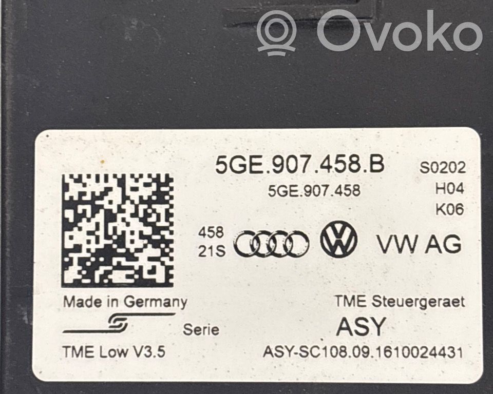 Volkswagen e-Golf Otras unidades de control/módulos 