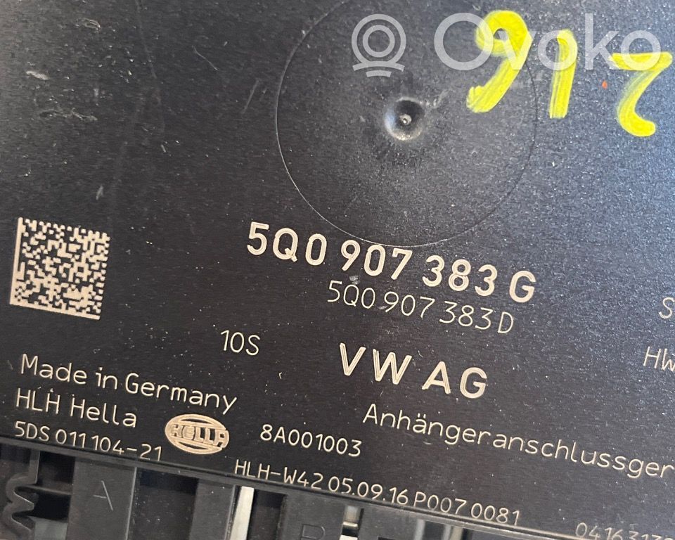 Volkswagen PASSAT B8 Unitate/modul de comandă remorcă cu bară de tractare 