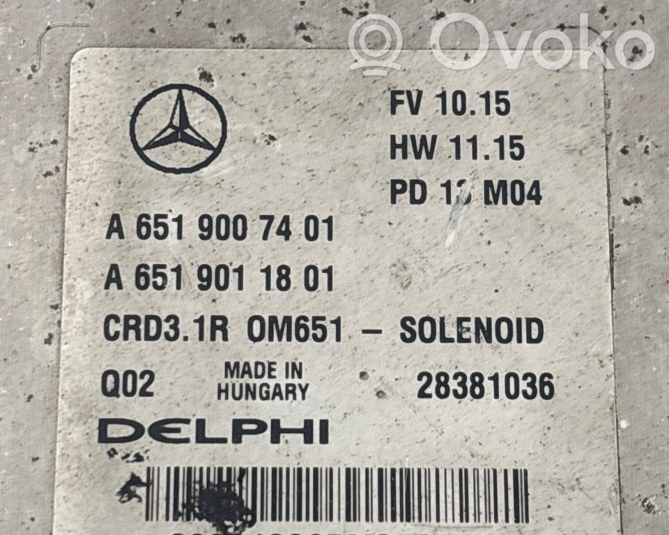 Mercedes-Benz C W204 Komputer / Sterownik ECU silnika 