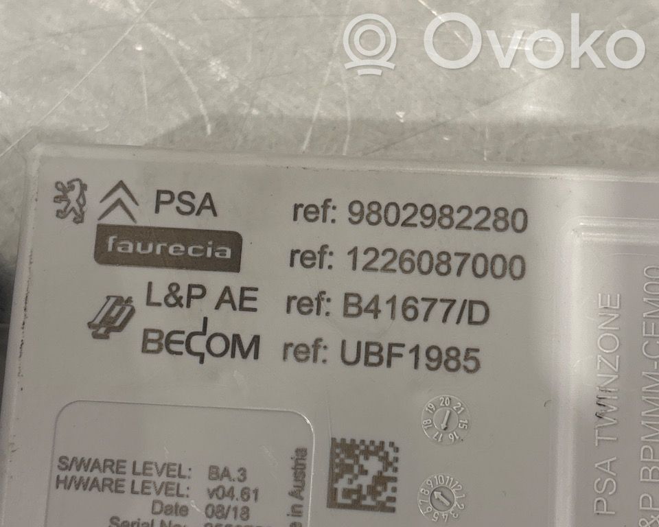 Peugeot 308 Alte unități/module de control 