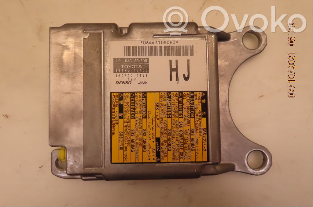 Toyota RAV 4 (XA40) Unitate/modul de comandă airbaguri