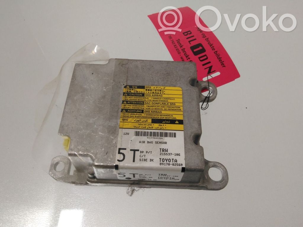 Toyota Auris 150 Centralina/modulo airbag
