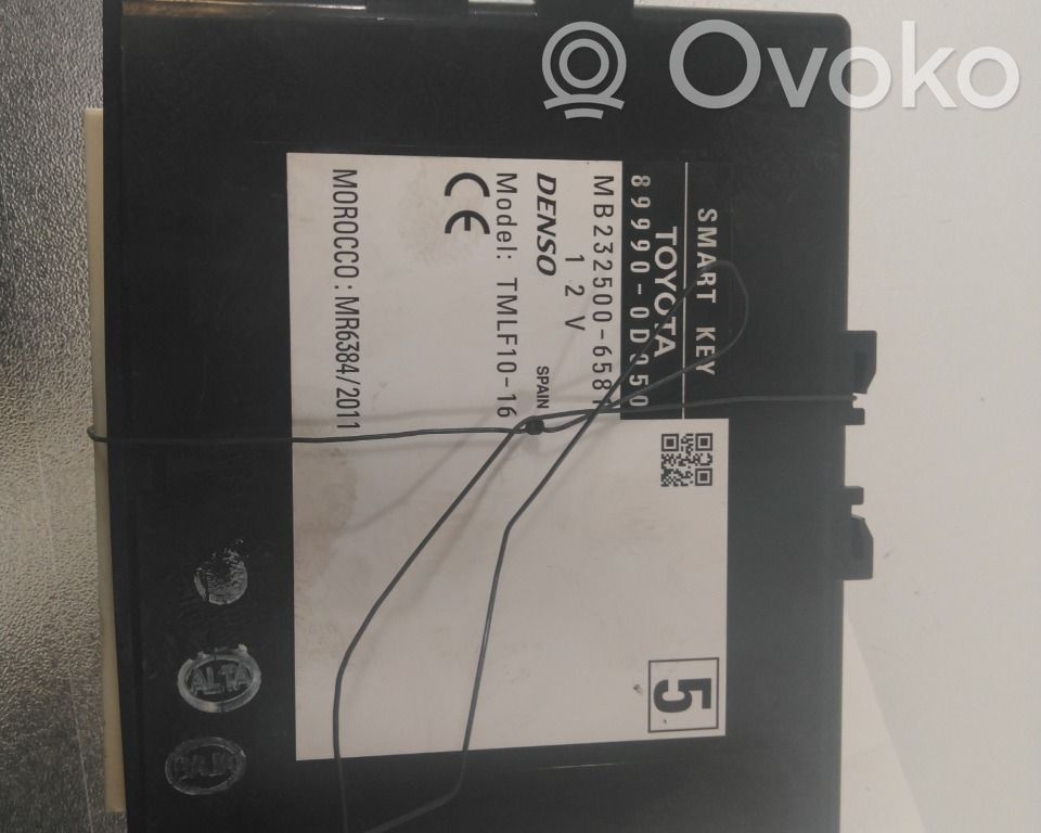 Toyota Yaris Unitate/modul de control fără cheie (KESSY) 