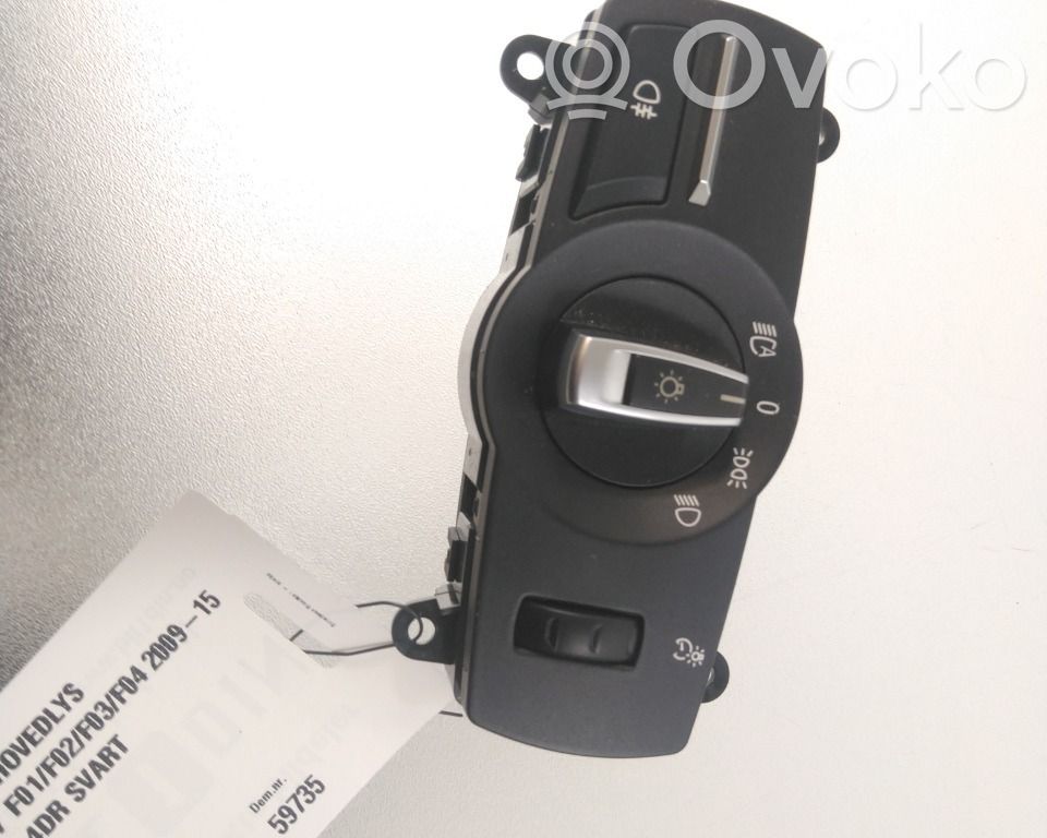 BMW 7 F01 F02 F03 F04 Interrupteur d’éclairage