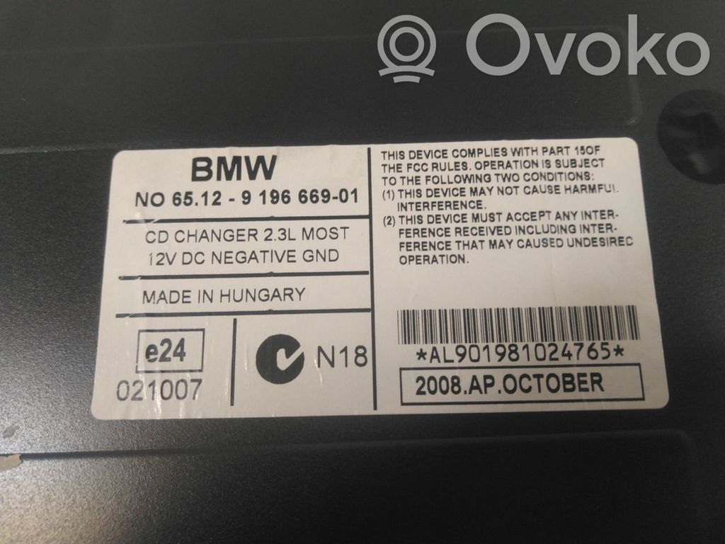BMW 3 E90 E91 Schimbător CD/DVD 
