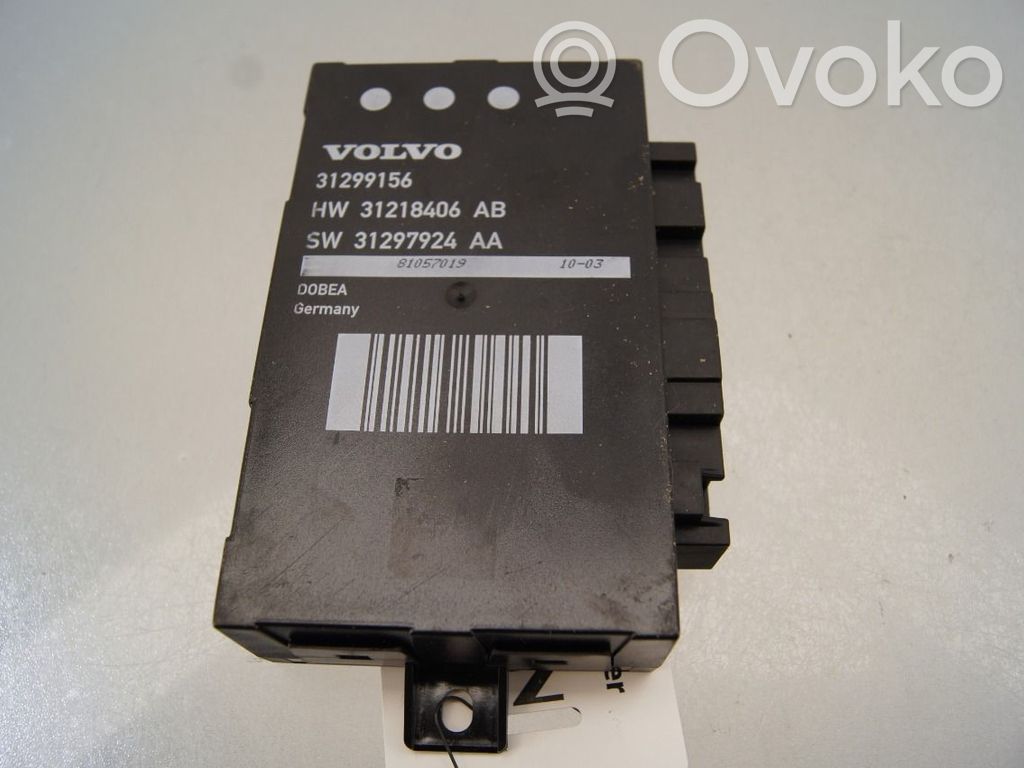 Tailgate/trunk control unit/module   31218406,31299156,31299156,31218406,31299156