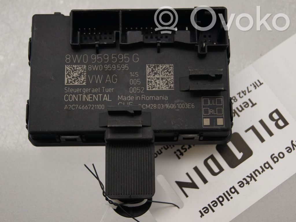 Unité de commande module de porte   4M0959795G,8W0959595G,8W0959595G,4M0959795G,8W0959595G