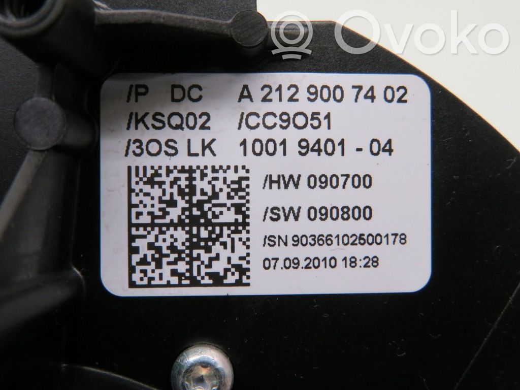Mercedes-Benz E W212 Interruptor de control multifunción 