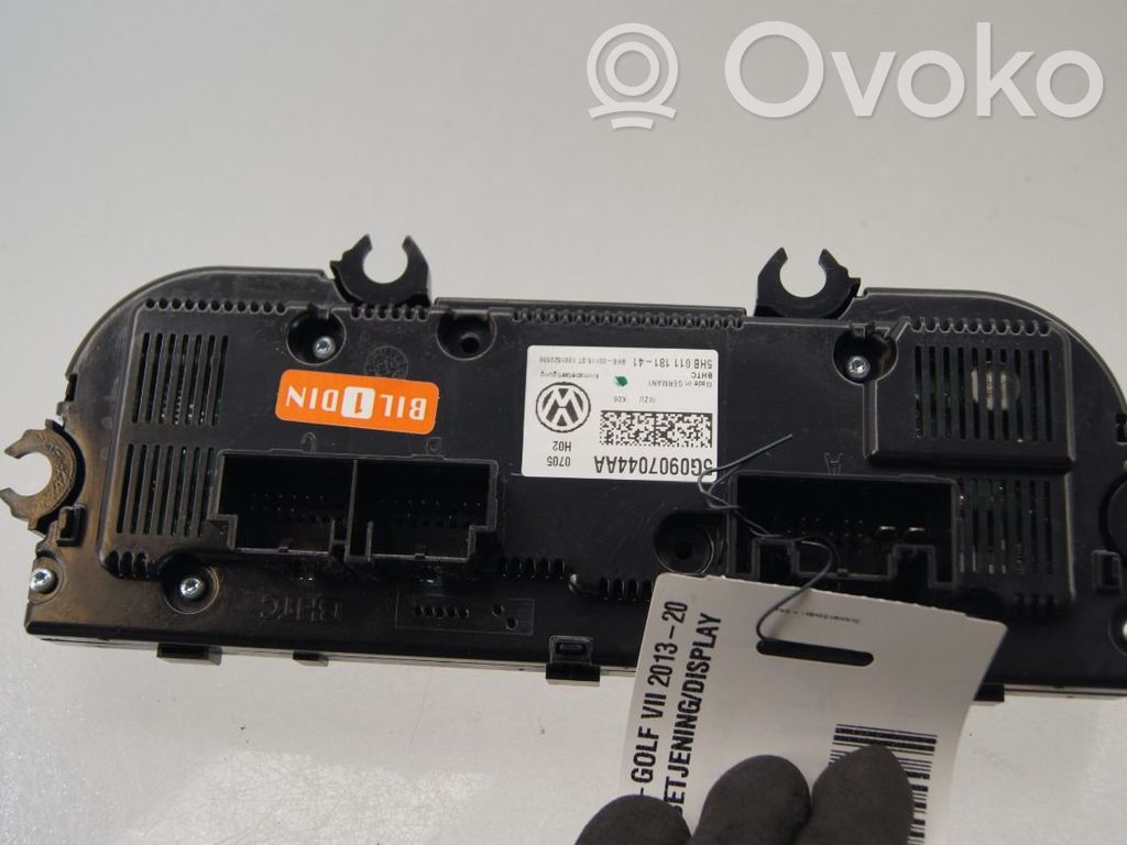 Volkswagen Golf VII Console centrale, commande chauffage/clim 