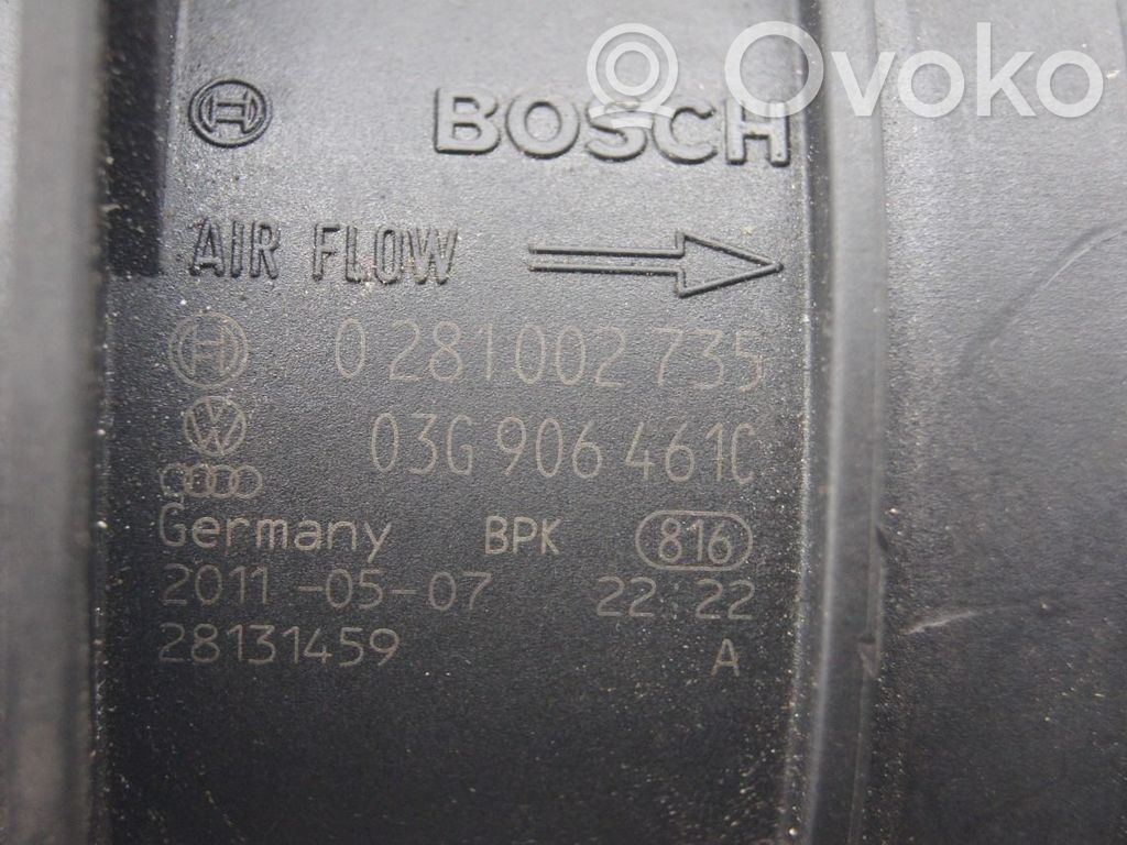 Audi A4 S4 B8 8K Przepływomierz masowy powietrza MAF