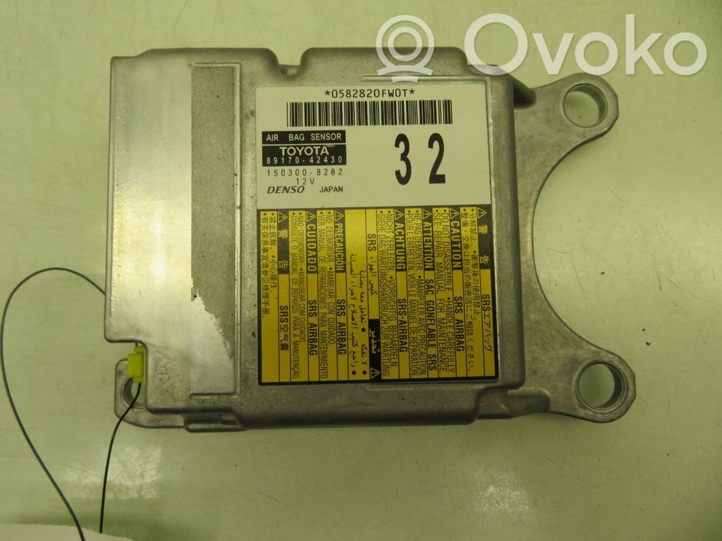 Toyota RAV 4 (XA40) Unitate/modul de comandă airbaguri 