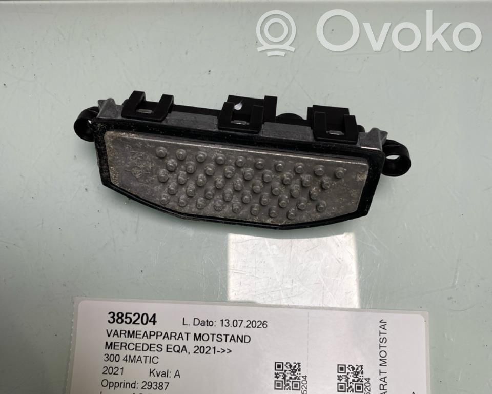 Mercedes-Benz EQA Motor aerotermă/rezistor ventilator 