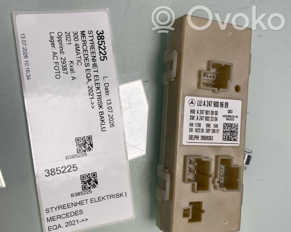 Unidad de control/módulo del maletero/compartimiento de carga   A2479008609,A2479008609