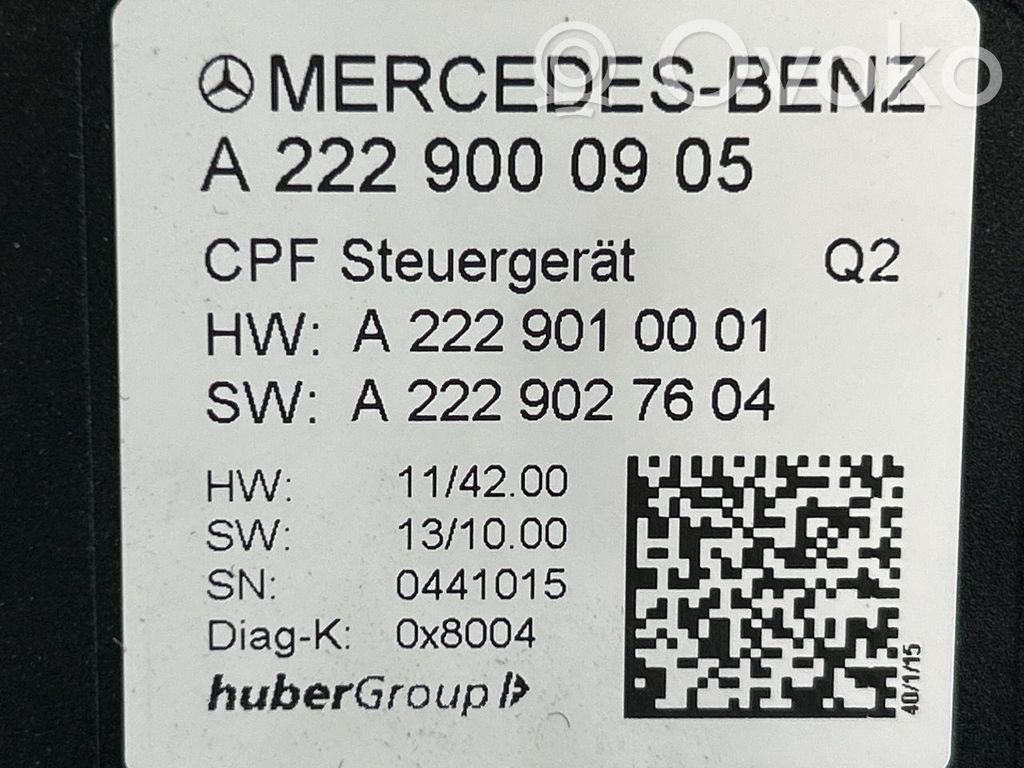 Mercedes-Benz C W205 Inne komputery / moduły / sterowniki
