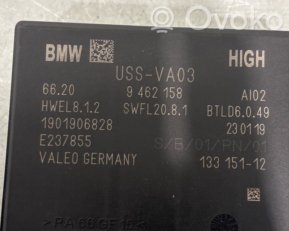 BMW 5 G30 G31 G38 Unité de commande, module PDC aide au stationnement