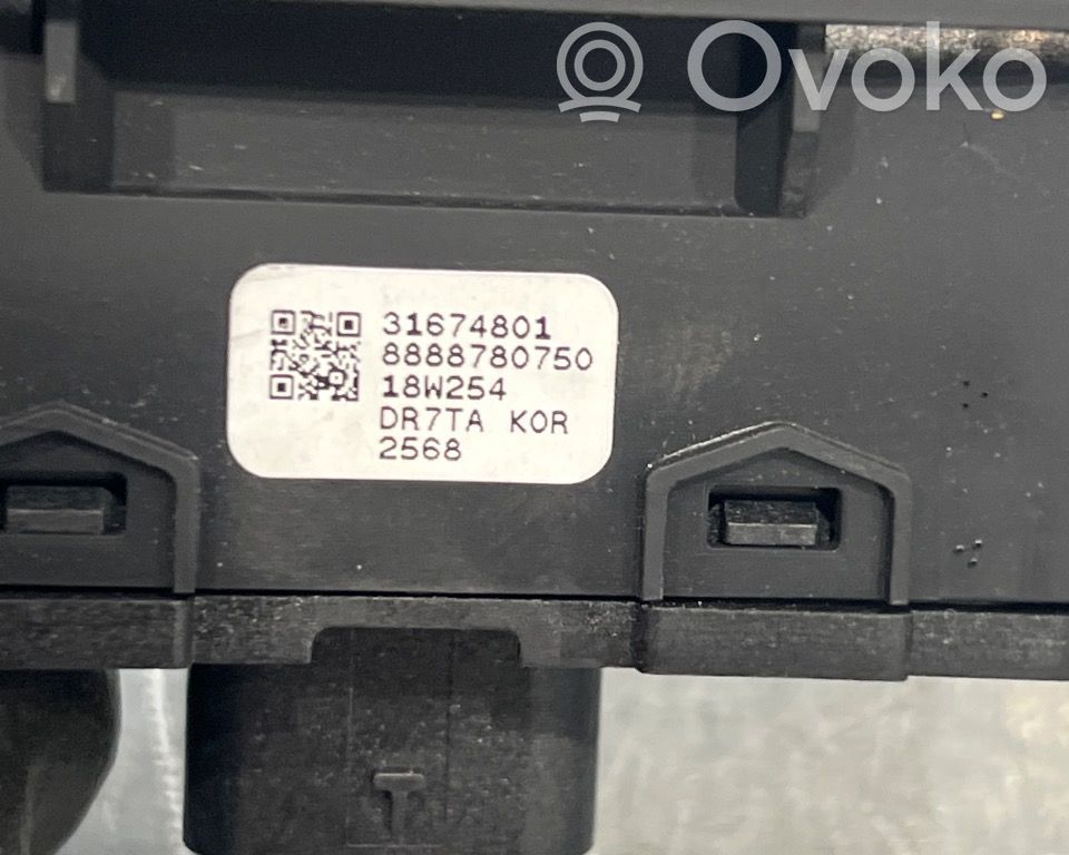 Volvo XC60 Interrupteur d'ouverture de coffre