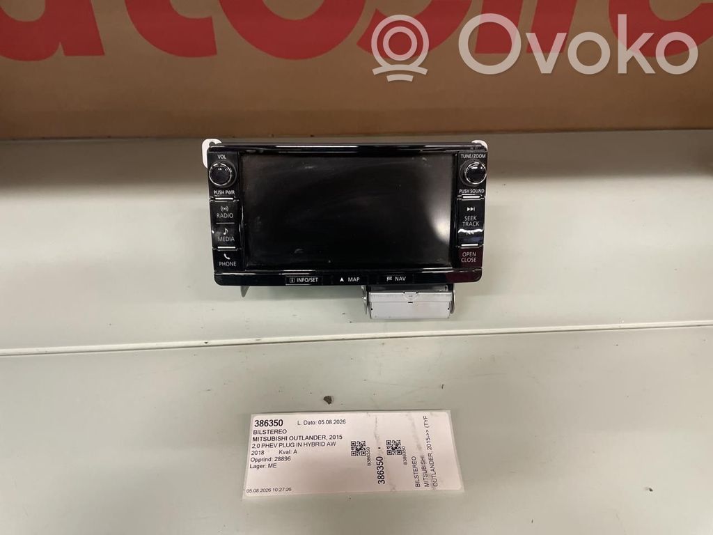 Mitsubishi Outlander Panel / Radioodtwarzacz CD/DVD/GPS 