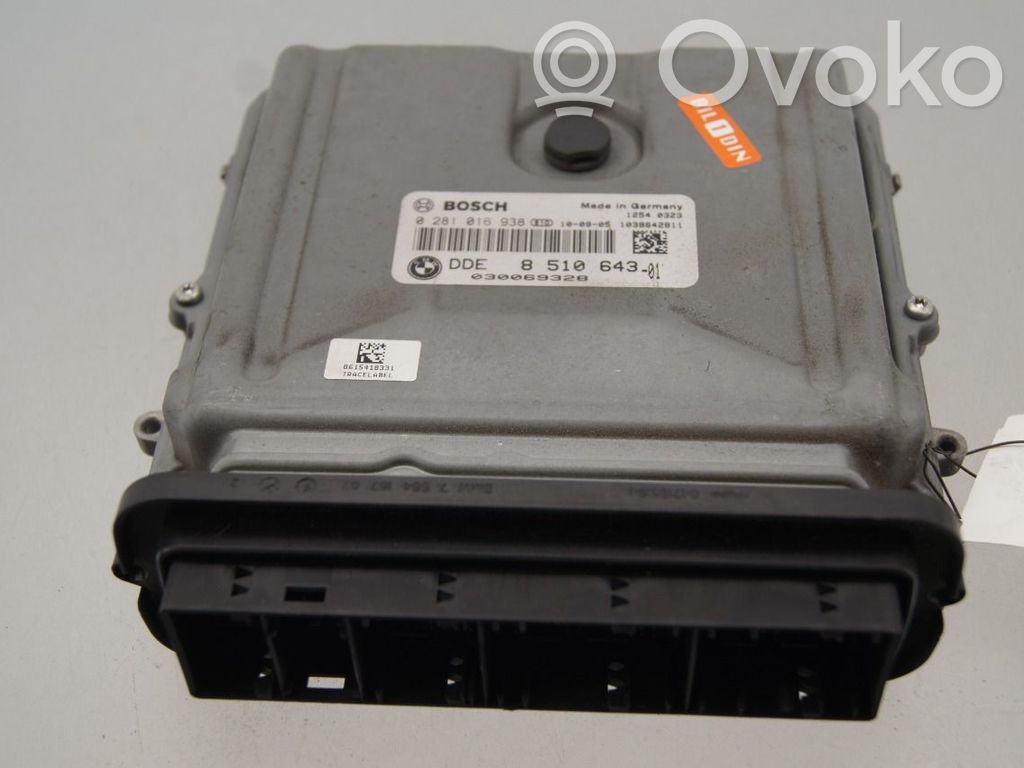 BMW 5 F10 F11 Komputer / Sterownik ECU silnika 