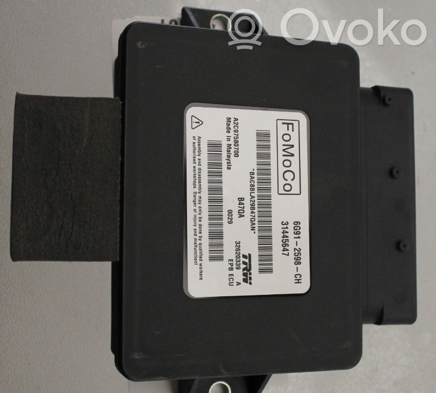 Volvo S60 Modul de control frână de mână 