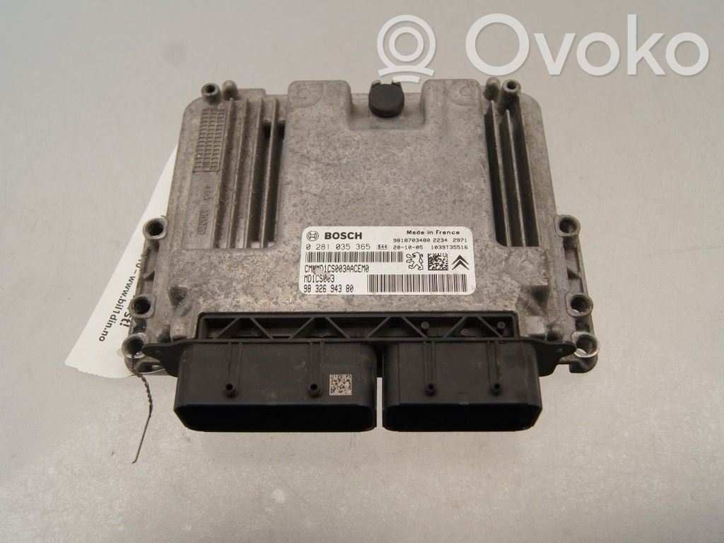 Toyota Proace Motorsteuergerät ECU