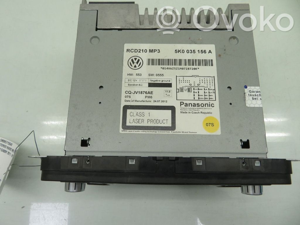 Volkswagen Caddy Panel / Radioodtwarzacz CD/DVD/GPS 
