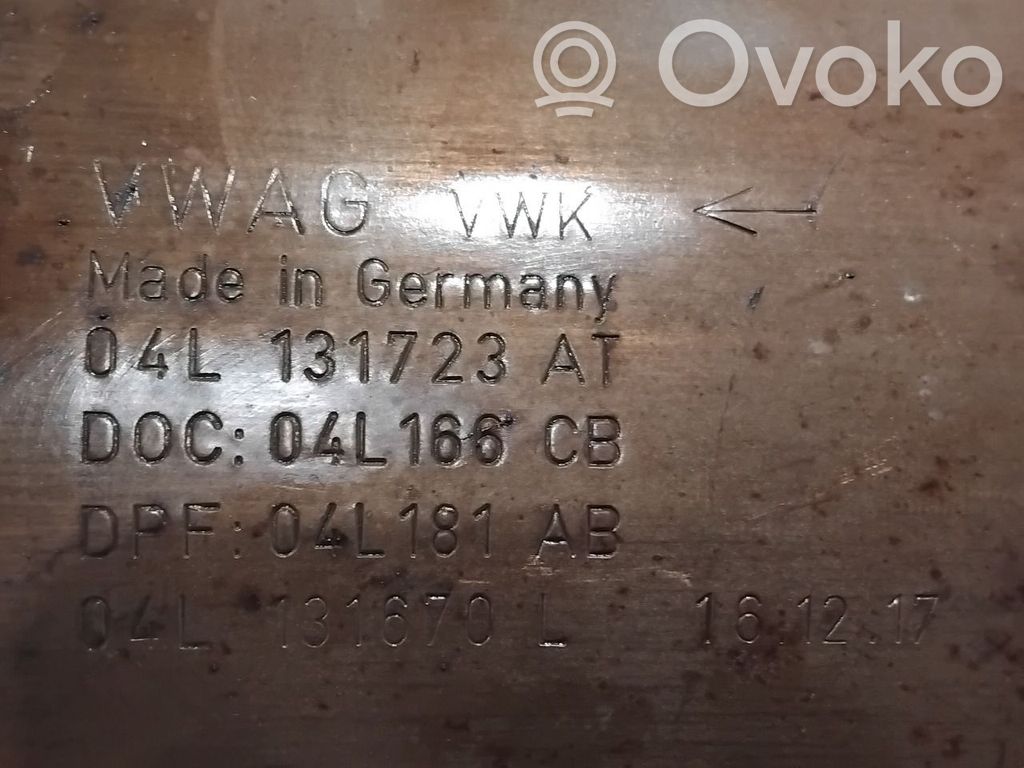 Skoda Superb B8 (3V) Filtru de particule catalizator/FAP/DPF 