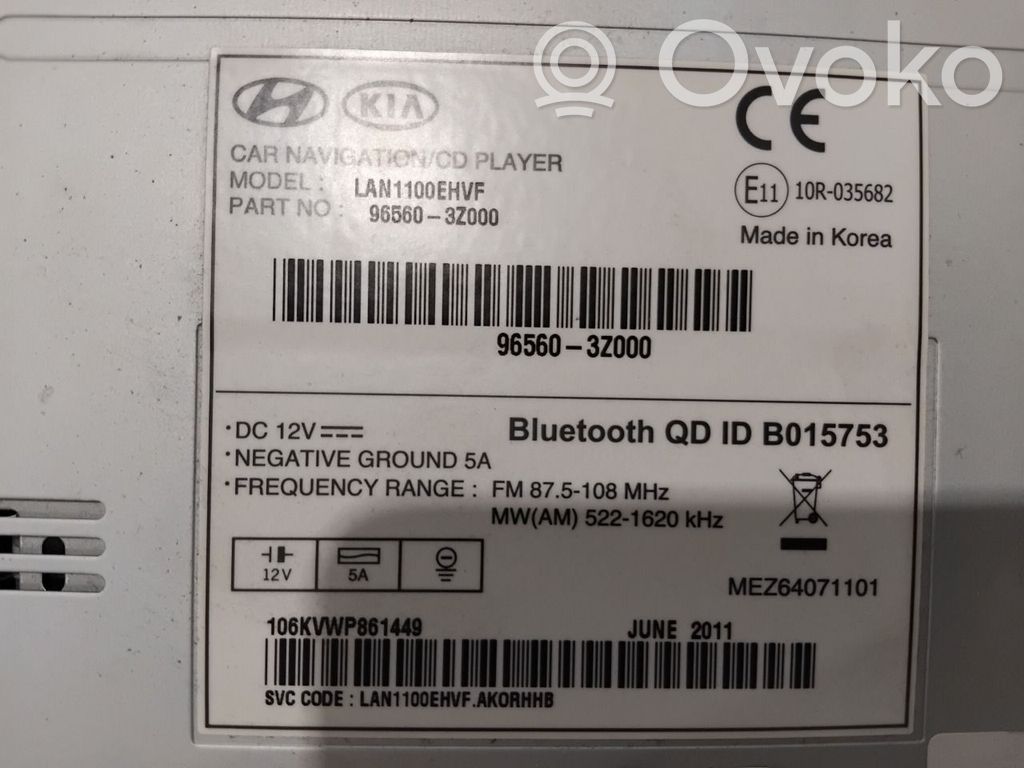 Hyundai i40 Радио/ проигрыватель CD/DVD / навигация