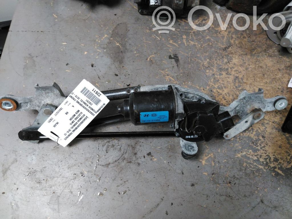 Hyundai Kona I Varillaje del limpiaparabrisas delantero