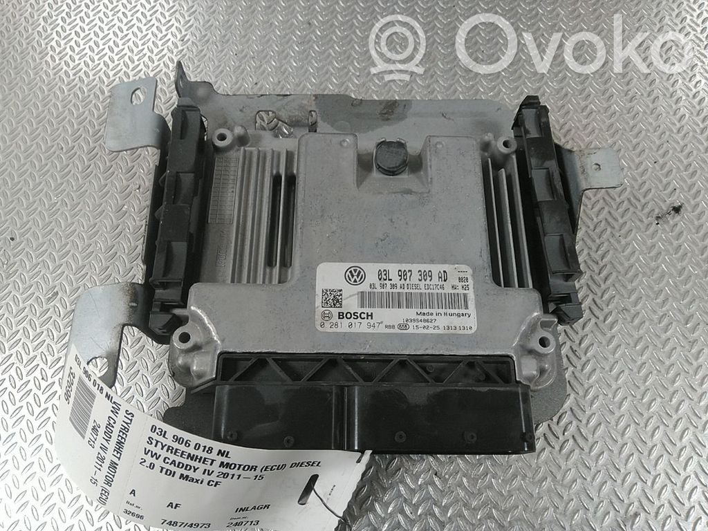 Volkswagen Caddy Komputer / Sterownik ECU silnika 
