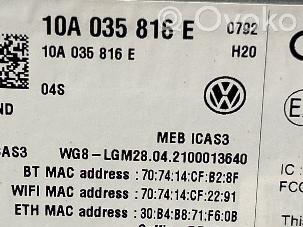 Volkswagen ID.4 Bluetoothin ohjainlaite/moduuli 