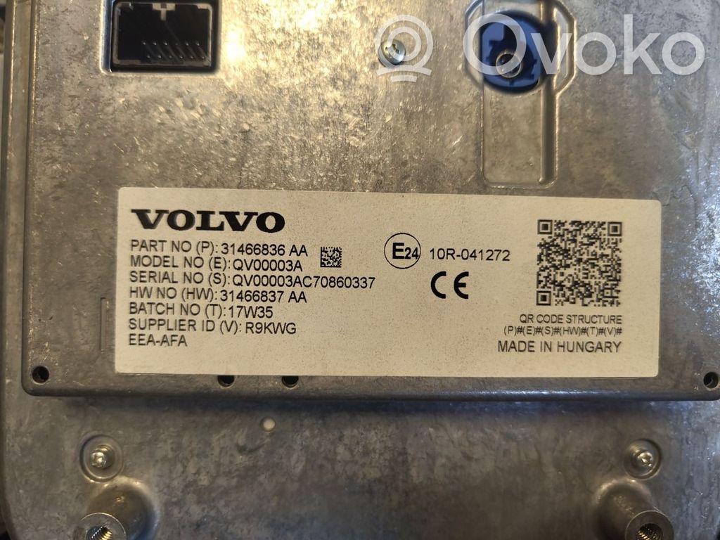 Volvo XC60 Panel radia