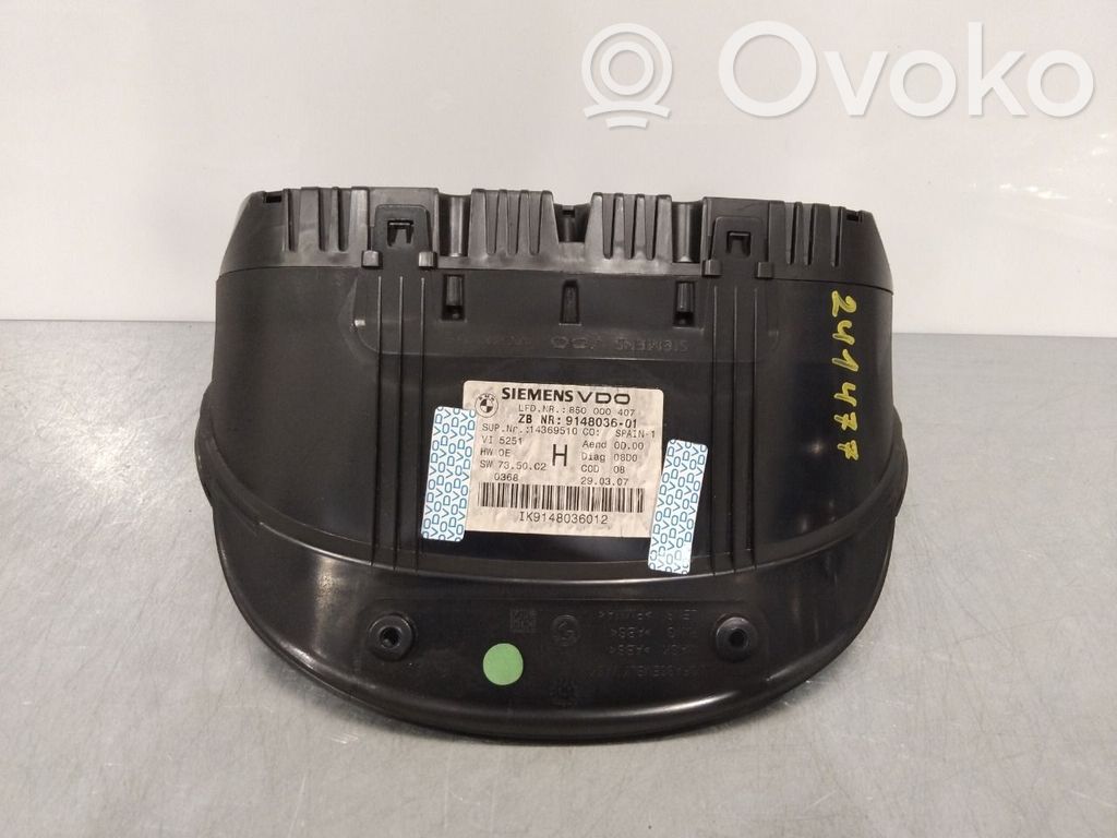 BMW 3 E90 E91 Compteur de vitesse tableau de bord 