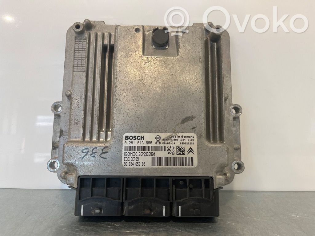 Citroen C-Crosser Unité de commande, module ECU de moteur 