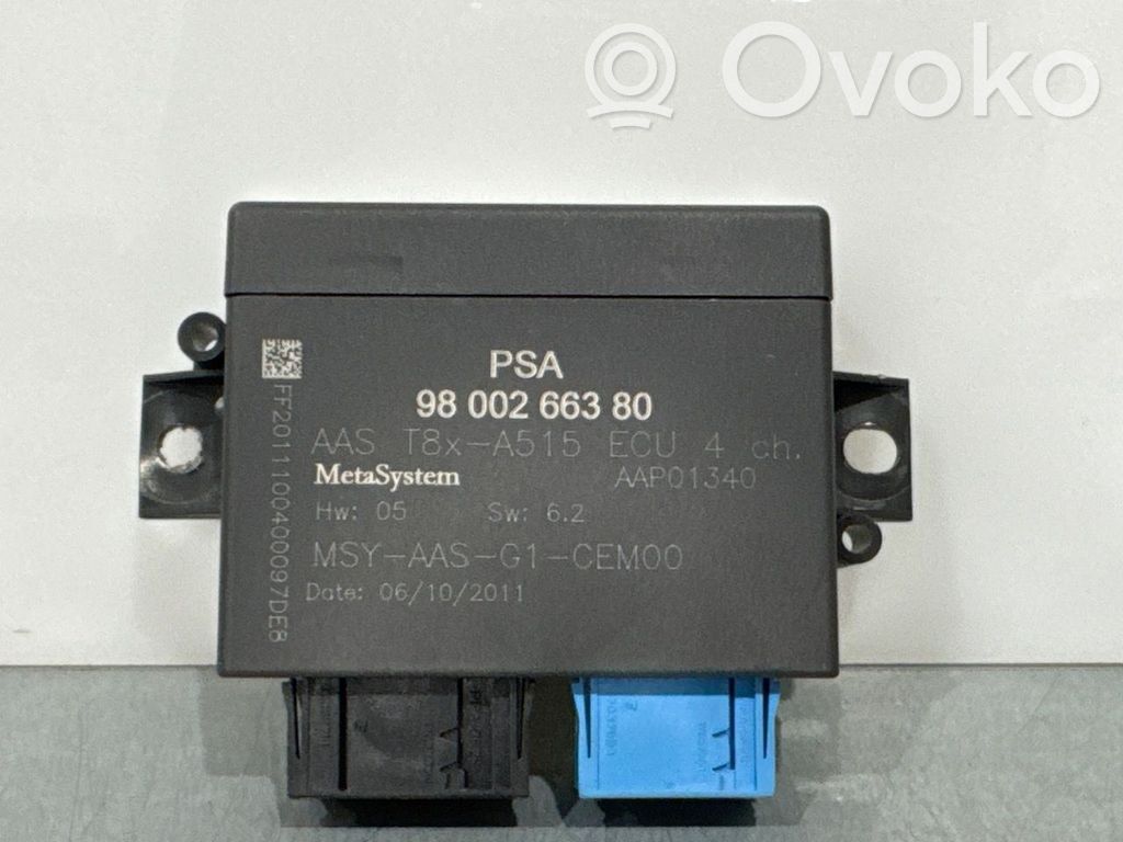 Peugeot 3008 I Pysäköintitutkan (PCD) ohjainlaite/moduuli 