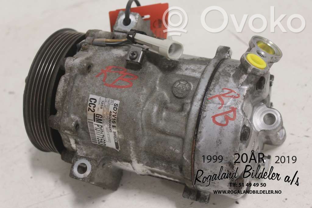 Saab 9-3 Ver2 Kompresor / Sprężarka klimatyzacji A/C 