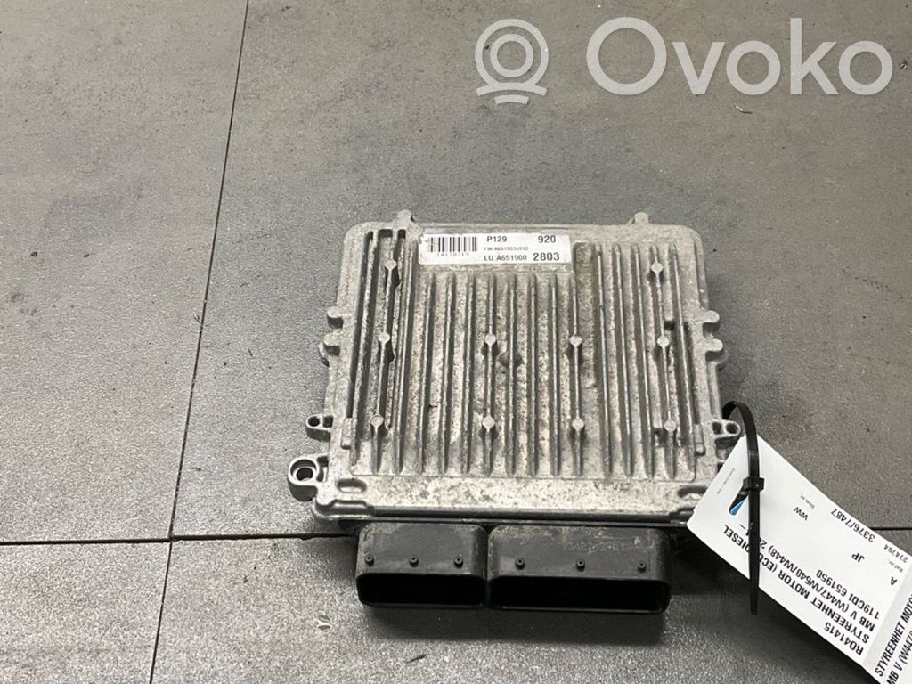 Mercedes-Benz Vito Viano W447 Unité de commande, module ECU de moteur 
