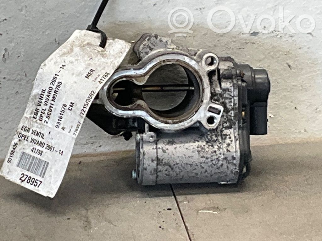 Opel Vivaro Válvula EGR