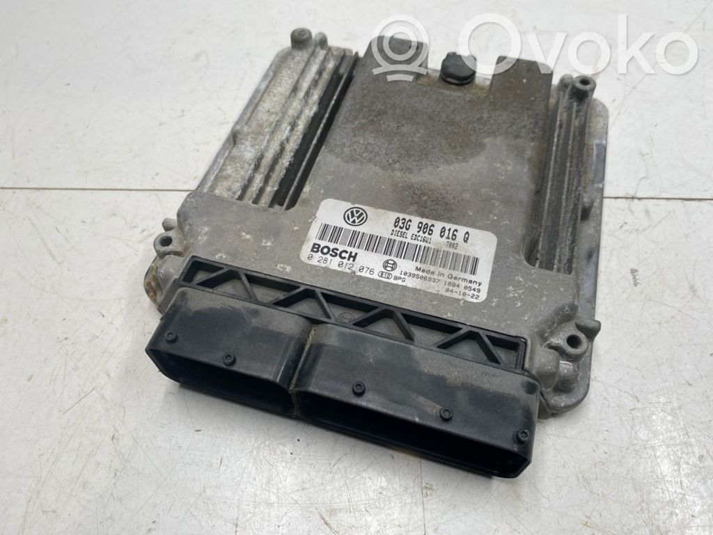 Volkswagen Golf V Unité de commande, module ECU de moteur