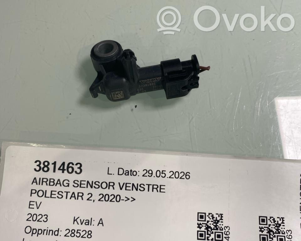 Polestar 2 Sensor impacto/accidente para activar Airbag