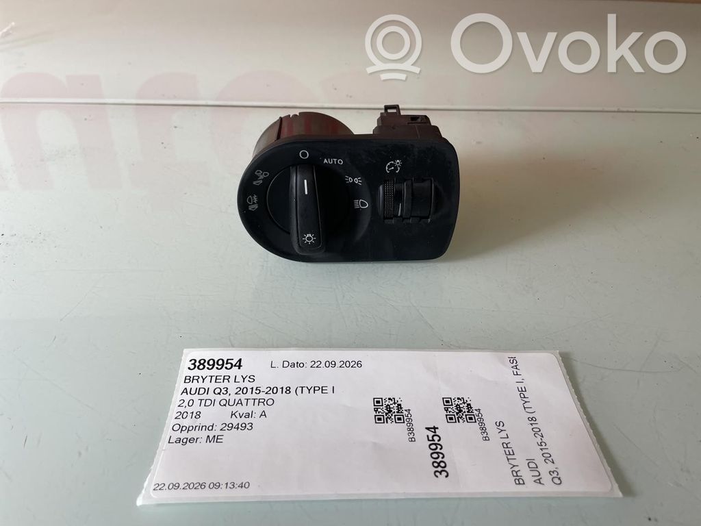 Audi Q3 8U Lukturu slēdzis 